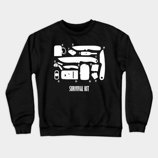 Survival Kit! Crewneck Sweatshirt by simbamerch